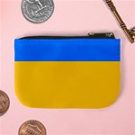 Bright Yellow With Blue Mini Coin Purse Back