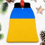 Bright Yellow With Blue Bell Ornament (Two Sides) Front