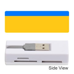 Bright Yellow With Blue Memory Card Reader (stick) by tmsartbazaar