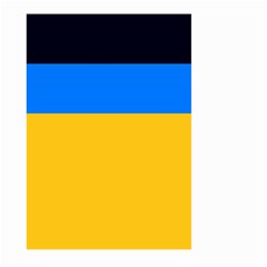 Bright Yellow With Blue Large Garden Flag (two Sides) by tmsartbazaar