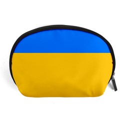 Bright Yellow With Blue Accessory Pouch (large) by tmsartbazaar