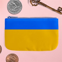 Bright Yellow With Blue Large Coin Purse by tmsartbazaar