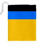 Bright Yellow With Blue Drawstring Pouch (5XL) Back