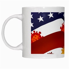 Flage Save Usa Corona White Mugs by HermanTelo