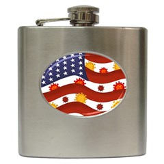 Flage Save Usa Corona Hip Flask (6 Oz)