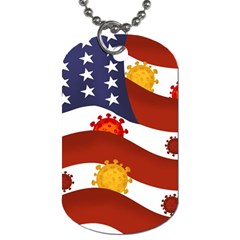 Flage Save Usa Corona Dog Tag (two Sides) by HermanTelo