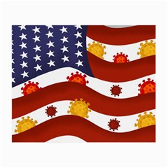 Flage Save Usa Corona Small Glasses Cloth by HermanTelo