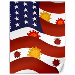 Flage Save Usa Corona Canvas 12  X 16 