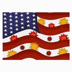 Flage Save Usa Corona Large Glasses Cloth by HermanTelo