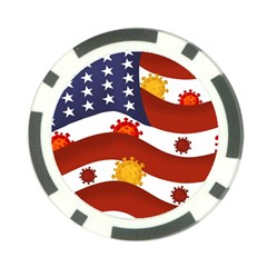 Flage Save Usa Corona Poker Chip Card Guard