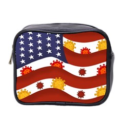 Flage Save Usa Corona Mini Toiletries Bag (two Sides)