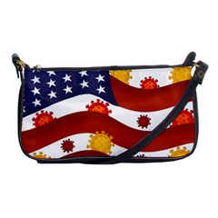 Flage Save Usa Corona Shoulder Clutch Bag by HermanTelo