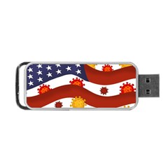 Flage Save Usa Corona Portable Usb Flash (two Sides) by HermanTelo