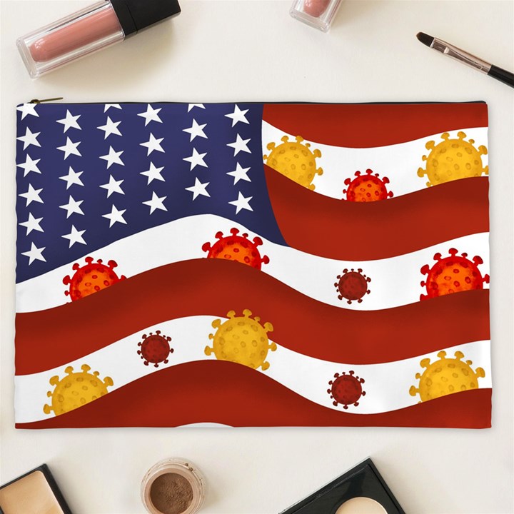 Flage Save Usa Corona Cosmetic Bag (XXL)