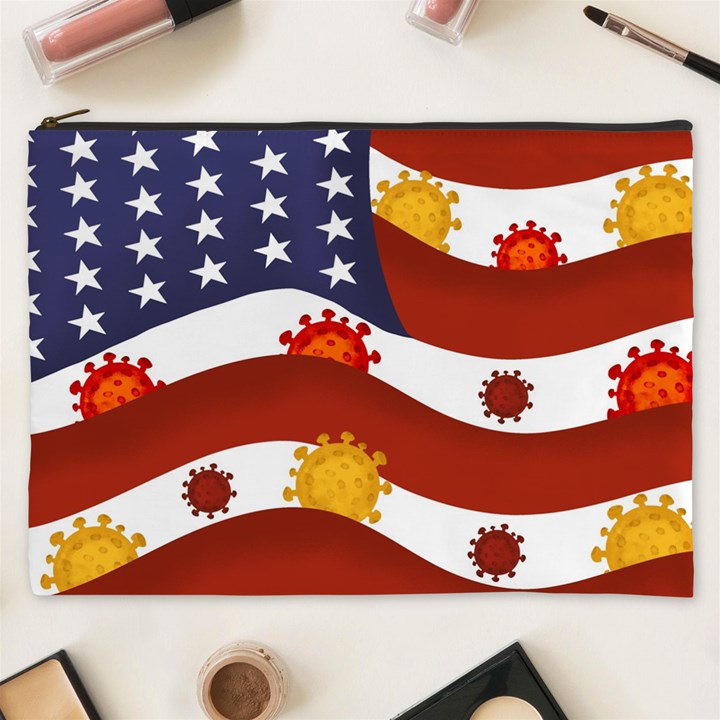 Flage Save Usa Corona Cosmetic Bag (XXXL)