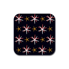 Starfish Rubber Square Coaster (4 Pack)  by Mariart