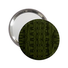 Army Green Color Batik 2.25  Handbag Mirrors