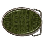 Army Green Color Batik Belt Buckles Front