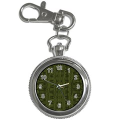 Army Green Color Batik Key Chain Watches