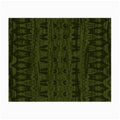 Army Green Color Batik Small Glasses Cloth by SpinnyChairDesigns