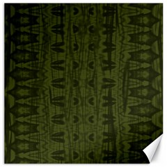 Army Green Color Batik Canvas 16  x 16 