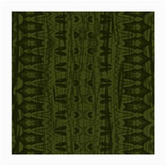 Army Green Color Batik Medium Glasses Cloth (2 Sides) by SpinnyChairDesigns