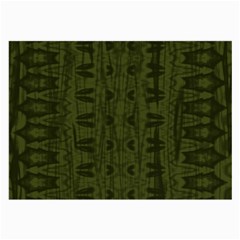 Army Green Color Batik Large Glasses Cloth (2 Sides)