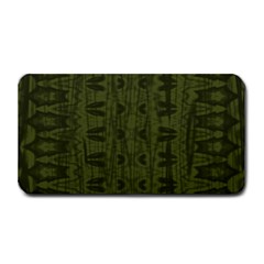 Army Green Color Batik Medium Bar Mats by SpinnyChairDesigns