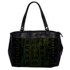 Army Green Color Batik Oversize Office Handbag by SpinnyChairDesigns