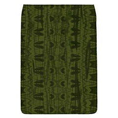 Army Green Color Batik Removable Flap Cover (S)