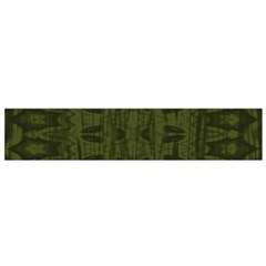 Army Green Color Batik Small Flano Scarf