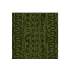 Army Green Color Batik Satin Bandana Scarf