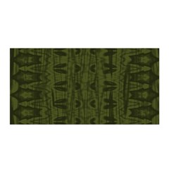 Army Green Color Batik Satin Wrap