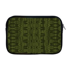 Army Green Color Batik Apple MacBook Pro 17  Zipper Case