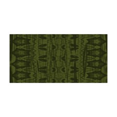 Army Green Color Batik Yoga Headband by SpinnyChairDesigns