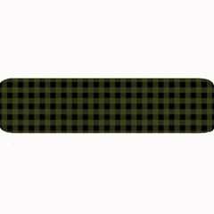 Army Green Black Buffalo Plaid Large Bar Mats by SpinnyChairDesigns