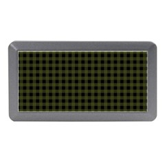 Army Green Black Buffalo Plaid Memory Card Reader (mini) by SpinnyChairDesigns