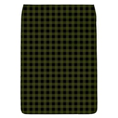 Army Green Black Buffalo Plaid Removable Flap Cover (l) by SpinnyChairDesigns