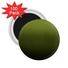 Army Green Gradient Color 2 25  Magnets (100 Pack)  by SpinnyChairDesigns