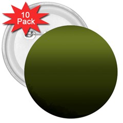 Army Green Gradient Color 3  Buttons (10 Pack)  by SpinnyChairDesigns