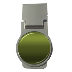 Army Green Gradient Color Money Clips (round)  by SpinnyChairDesigns