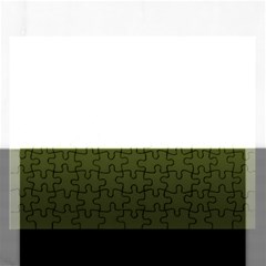 Army Green Gradient Color Rectangular Jigsaw Puzzl by SpinnyChairDesigns