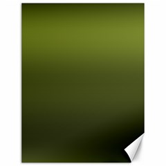 Army Green Gradient Color Canvas 12  X 16  by SpinnyChairDesigns