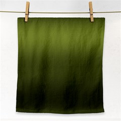 Army Green Gradient Color Face Towel by SpinnyChairDesigns