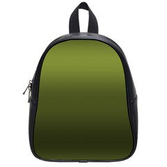 Army Green Gradient Color School Bag (small) by SpinnyChairDesigns