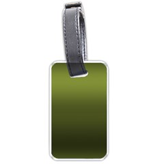 Army Green Gradient Color Luggage Tag (one Side) by SpinnyChairDesigns