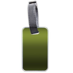 Army Green Gradient Color Luggage Tag (two Sides) by SpinnyChairDesigns