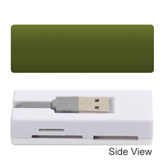 Army Green Gradient Color Memory Card Reader (stick) by SpinnyChairDesigns