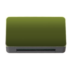 Army Green Gradient Color Memory Card Reader With Cf by SpinnyChairDesigns