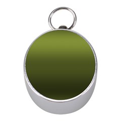 Army Green Gradient Color Mini Silver Compasses by SpinnyChairDesigns